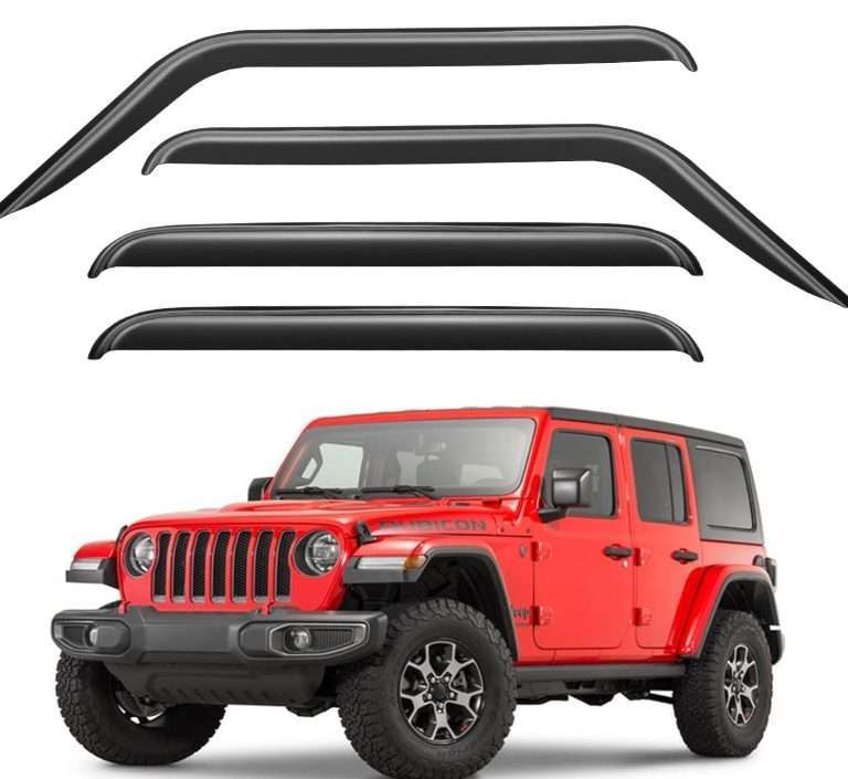 Window Visors Rain Guards for 2018-2024 Jeep Wrangler JL